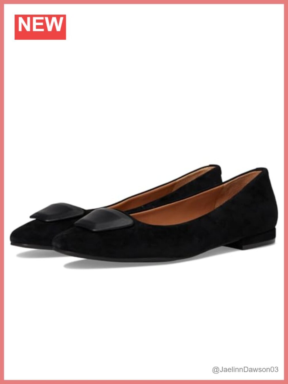 Suede Ballet Flats Slip-On Comfort Leather Lining